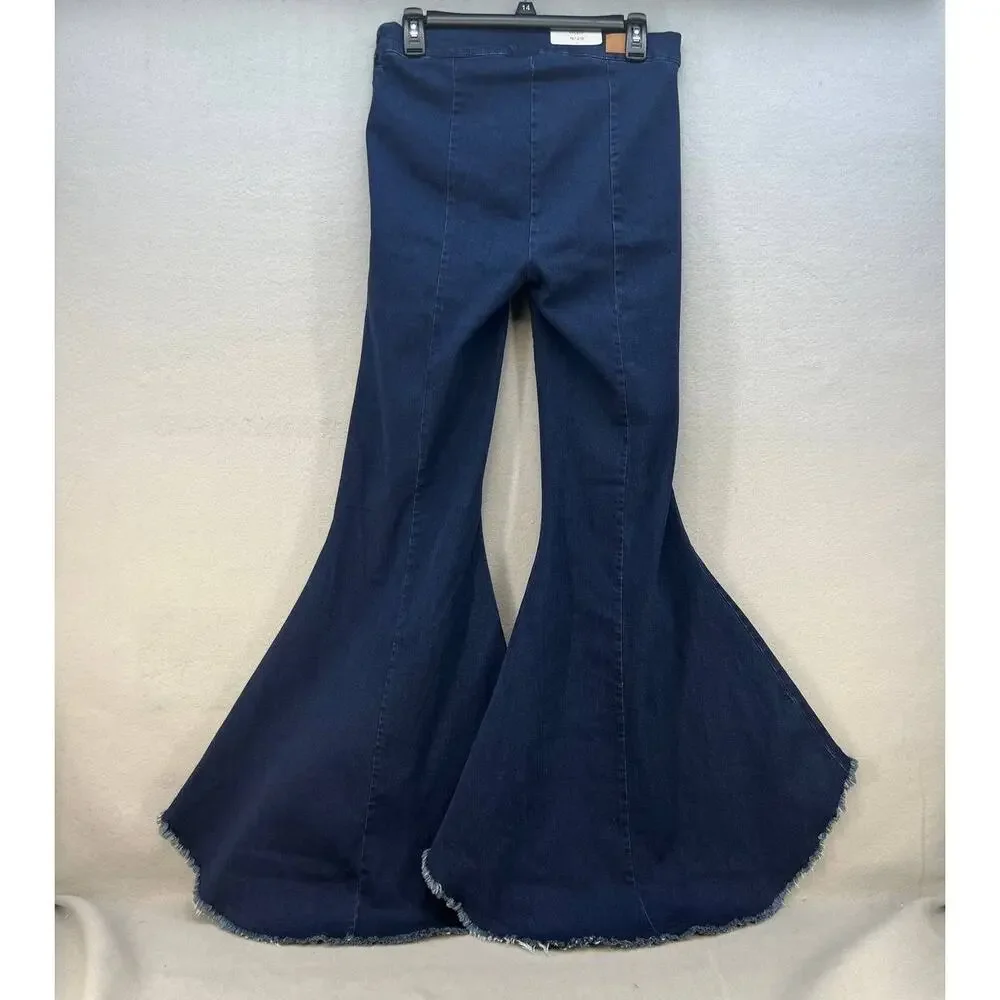 NWT Judy Blue Women's Super Flare Jeans Size 9/29 High Low Flare Side Zippers - Picture 12 of 16